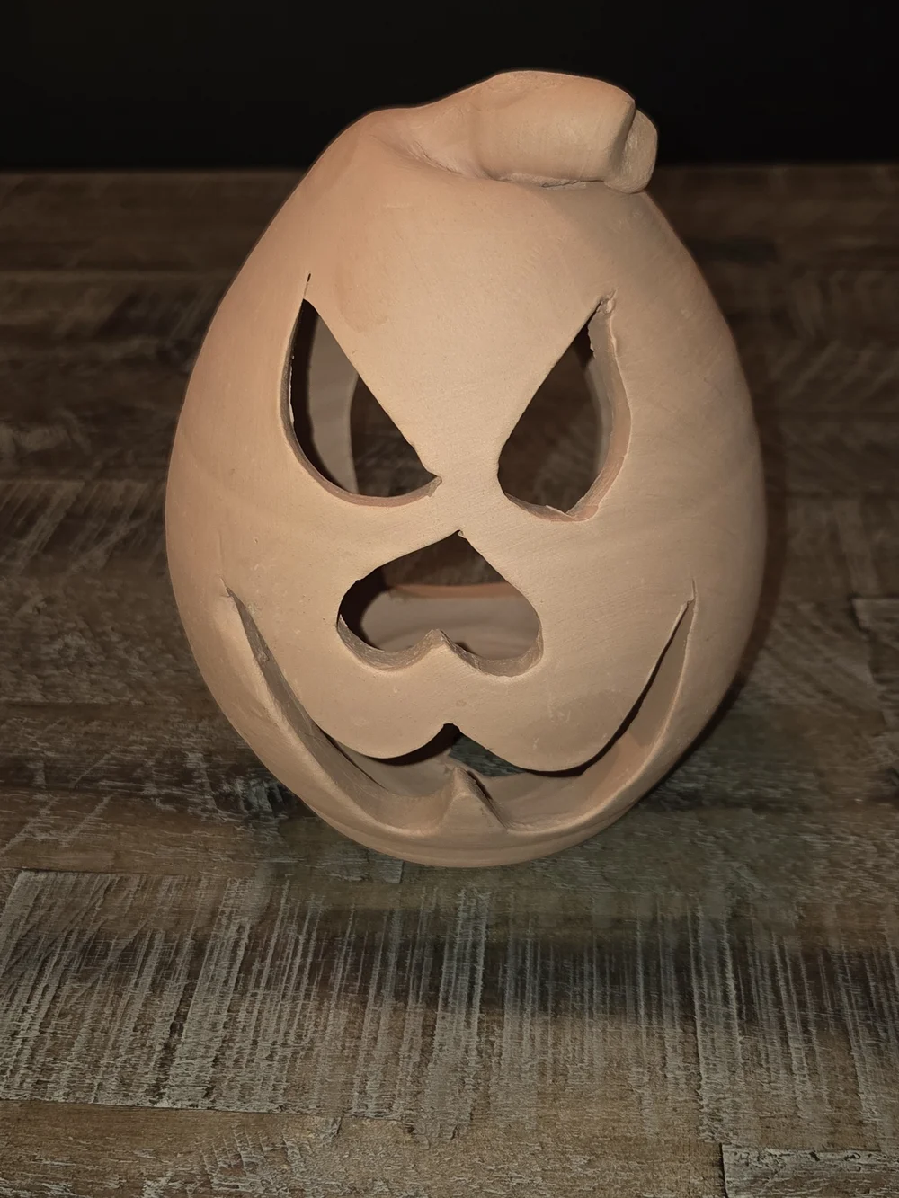Handcrafted Terracotta Pumpkin Lantern - Orange